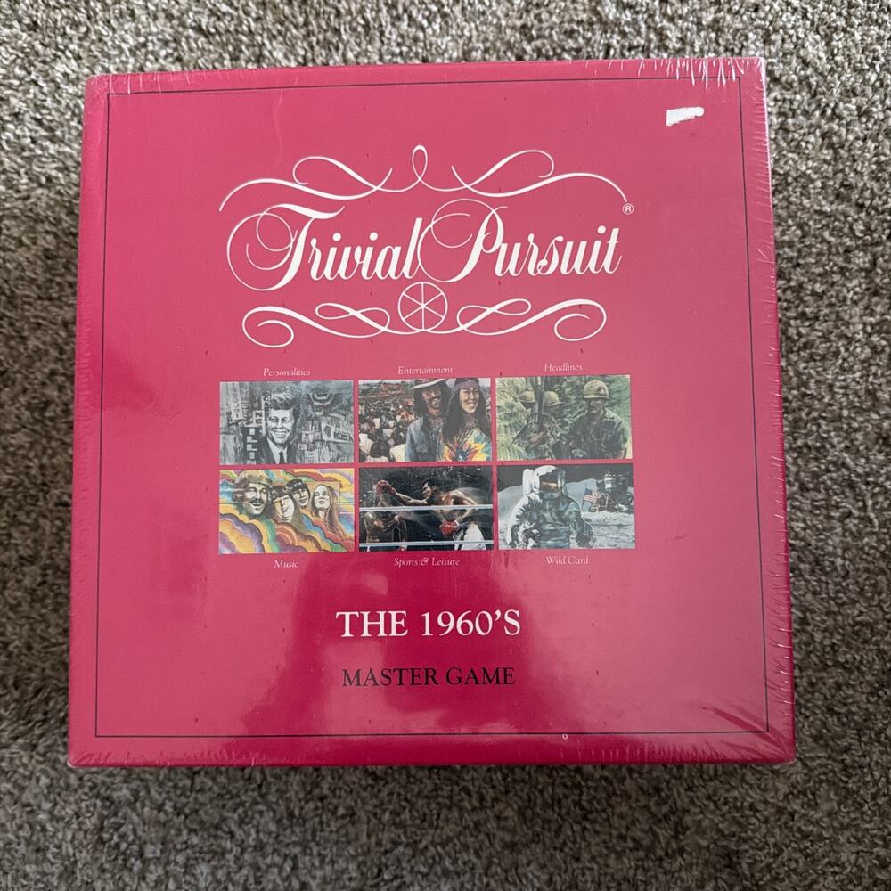 Vintage Trivial Pursuit The 1960's Master Game Sealed NEW